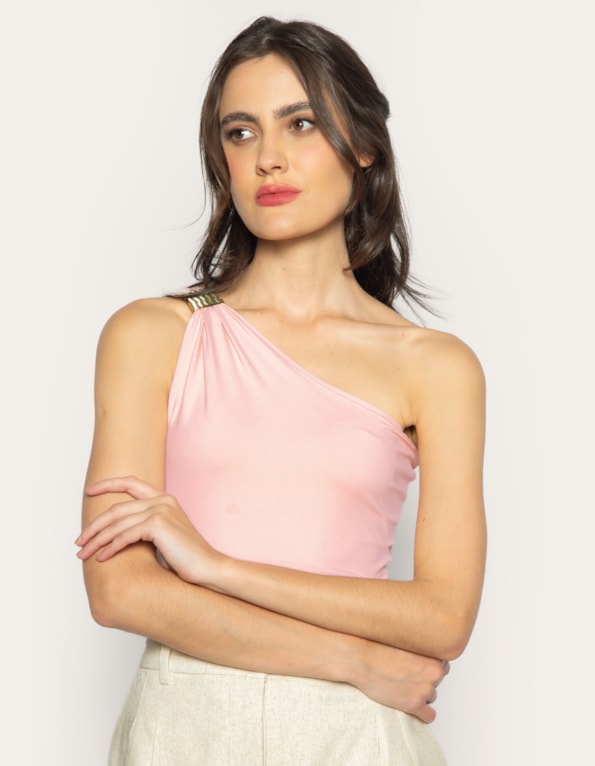 Body 1 ombro Rosa claro