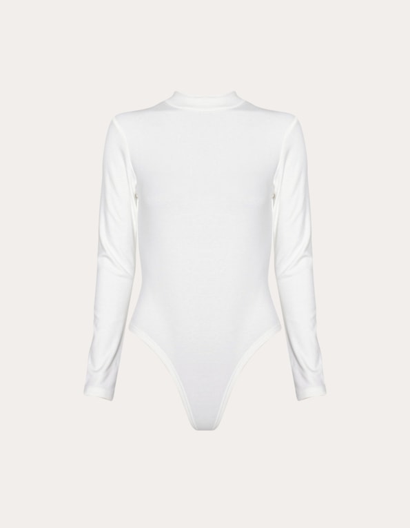 Body gola alta térmico peluciado Off white