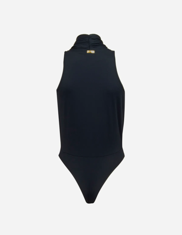 Body transpassado cavado liso Preto