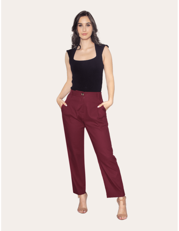 Calça alfaiataria linho