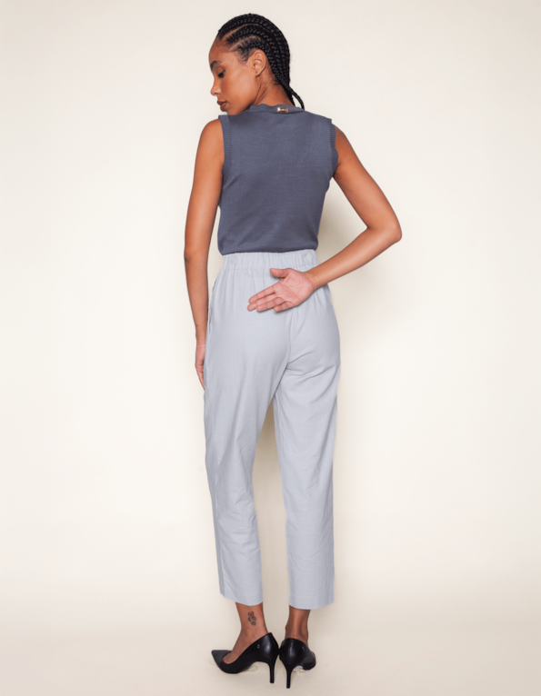 Calça alfaiataria linho Gelo