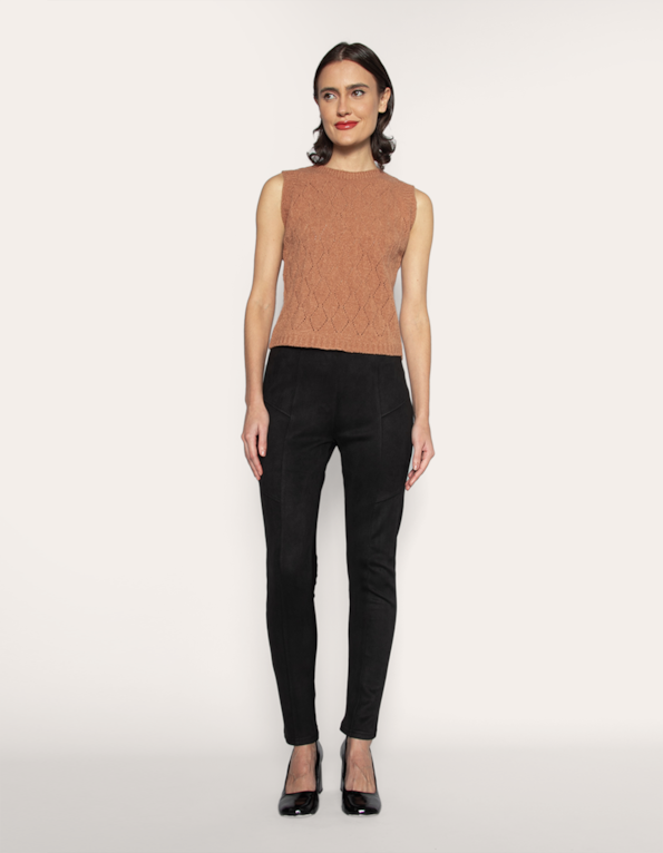 Calça montaria suede preto