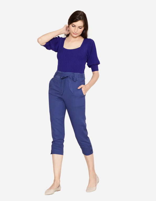 Calca pantacourt clochard Azul