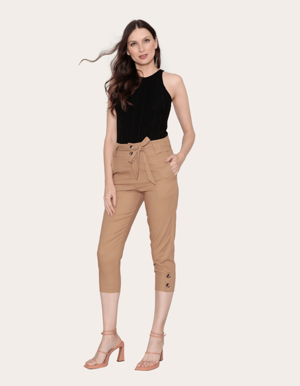 Calca pantacourt clochard Bege