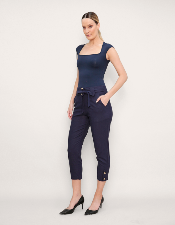 Calca pantacourt clochard Marinho