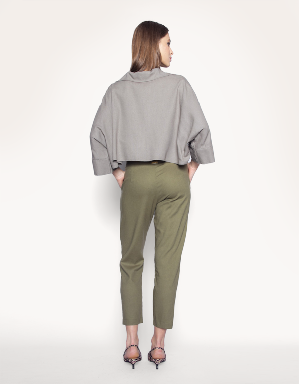 Calca pantacourt clochard Verde militar