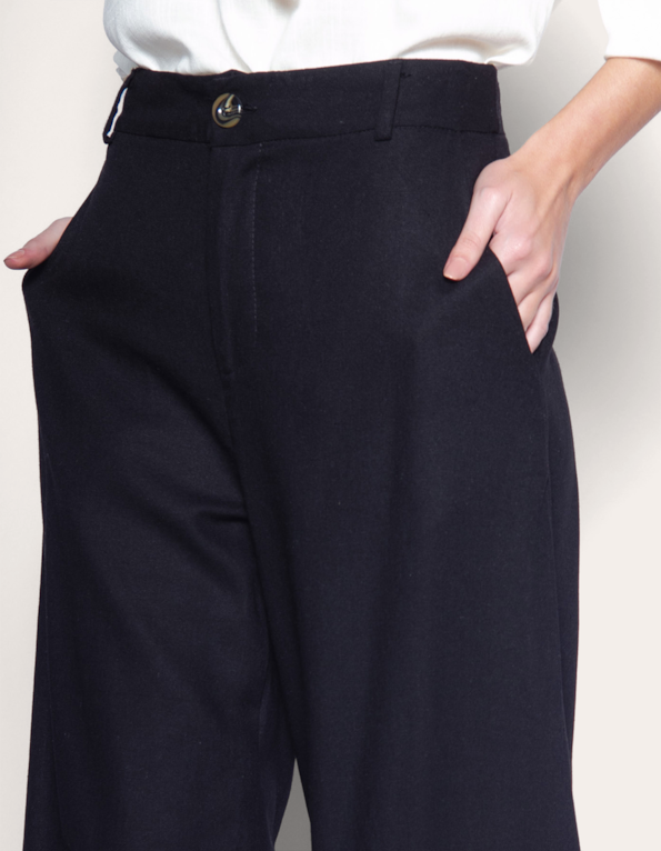 Calça pantalona alfaiataria Preto