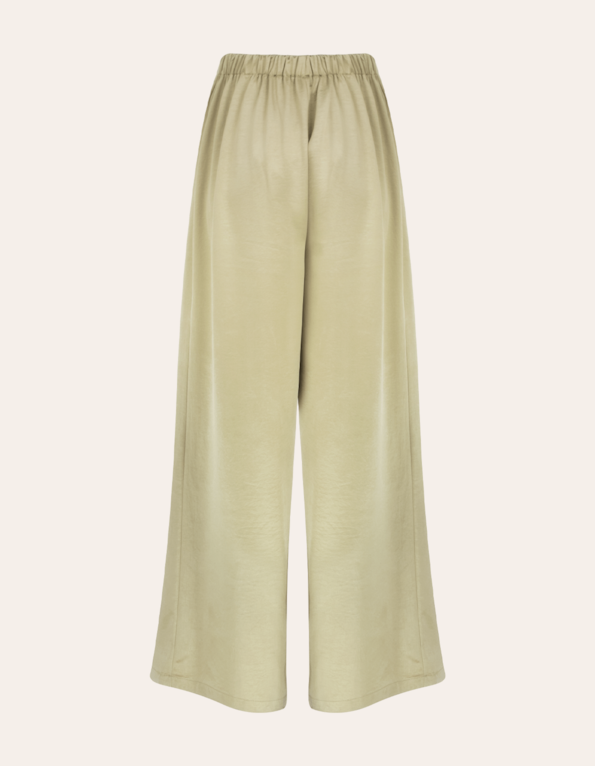 Calça pantalona de amarrar