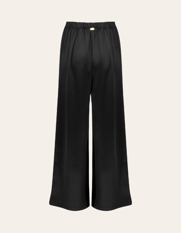 Calça pantalona de amarrar Preto