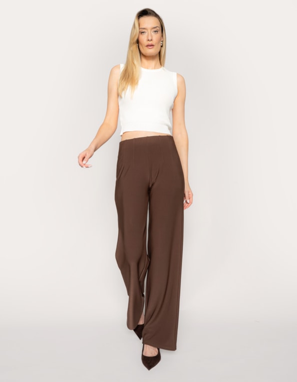 Calça pantalona slim