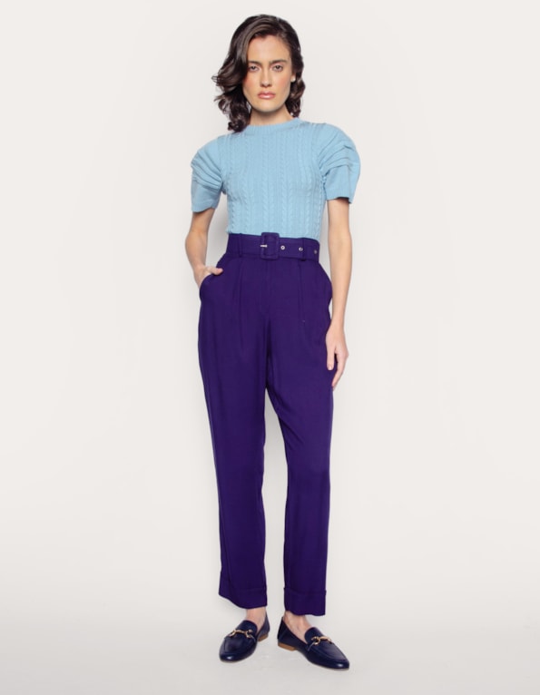 Calça reta alfaiataria