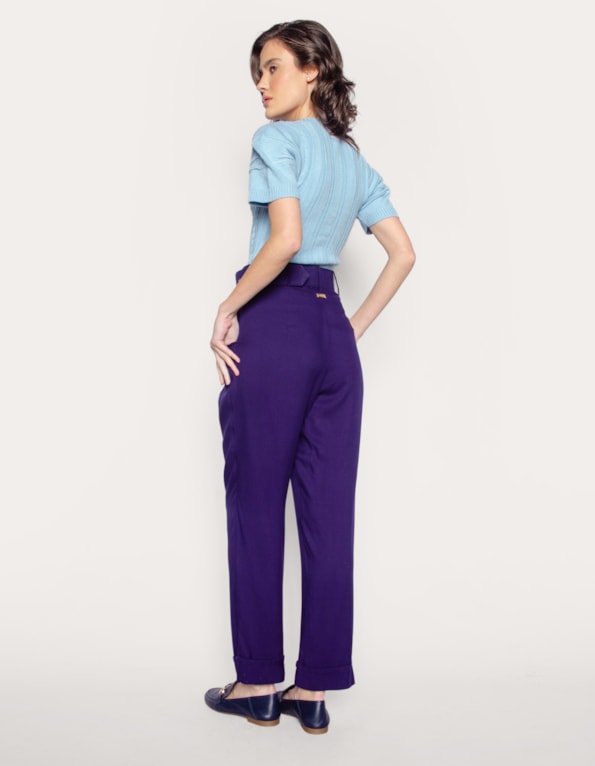 Calça reta alfaiataria