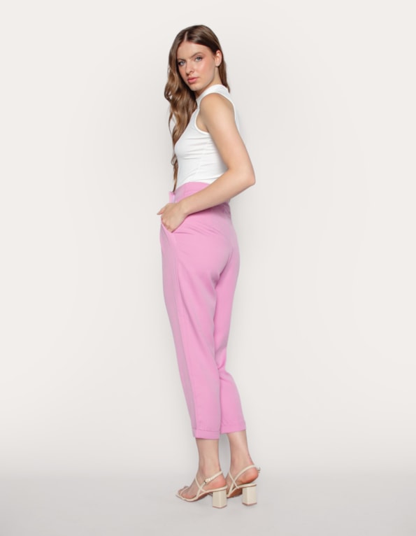 Calça reta alfaiataria