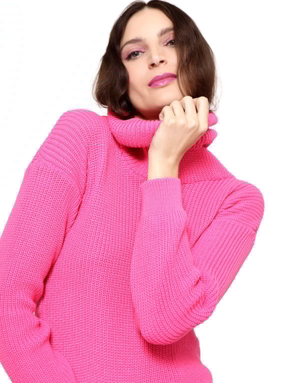 Calça skinny com cinto Rosa