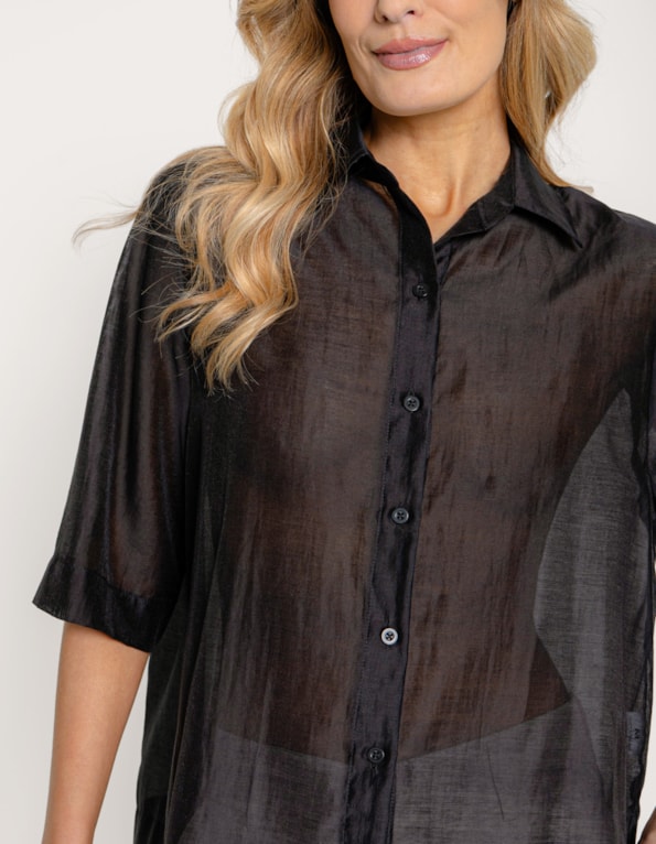 Camisa ampla gaze Preto