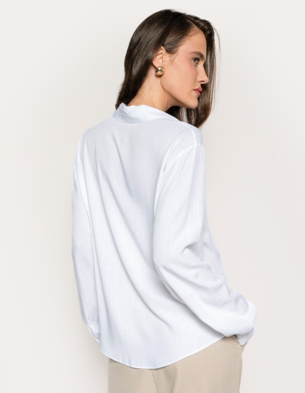 Camisa manga longa casual classic Branco