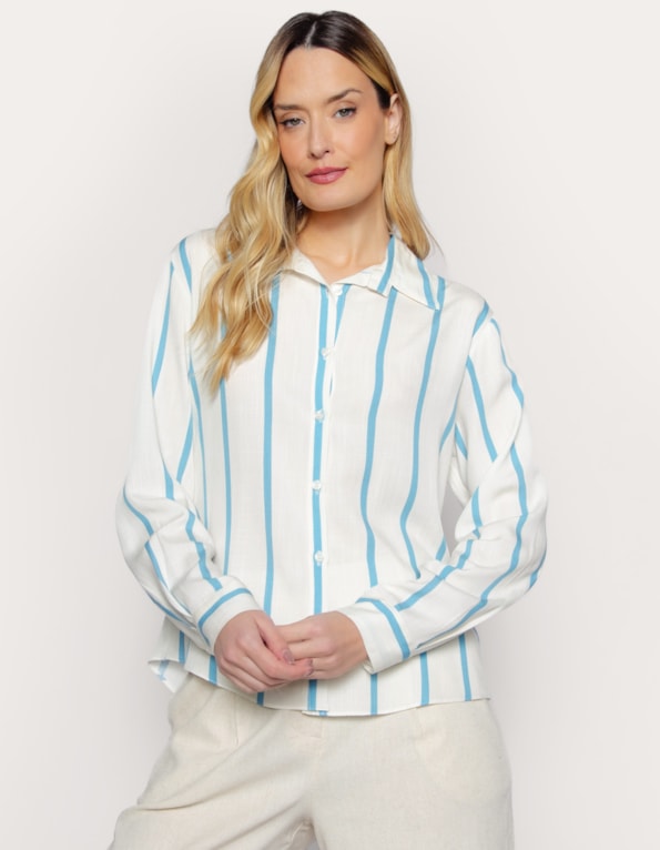 Camisa manga longa listrada