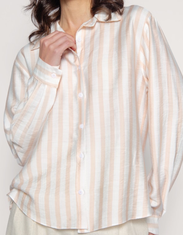 Camisa manga longa listrada