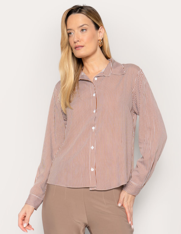 Camisa manga longa listrada