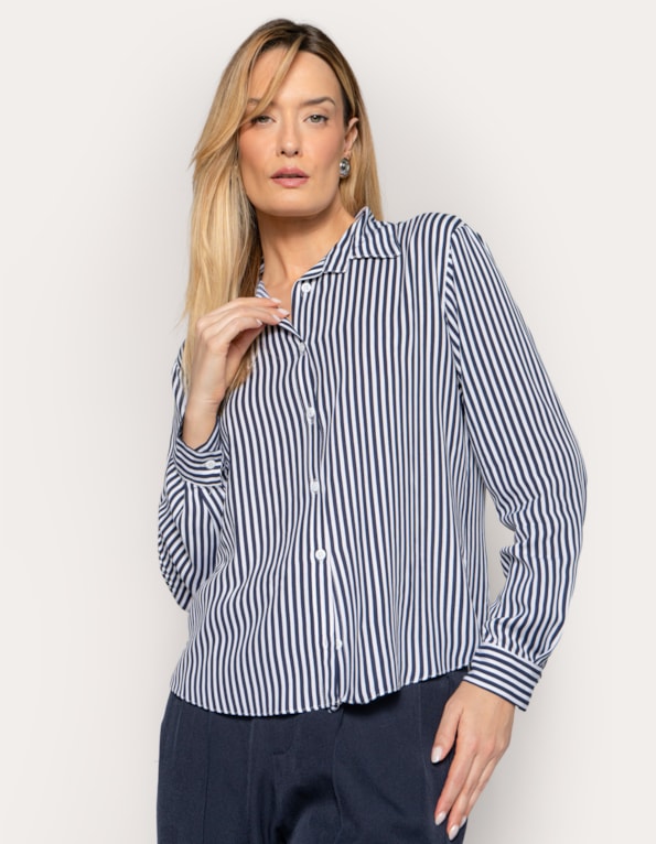 Camisa manga longa listrada