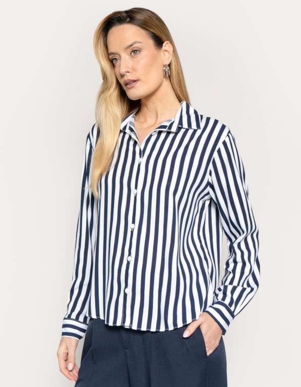 Camisa manga longa listrada