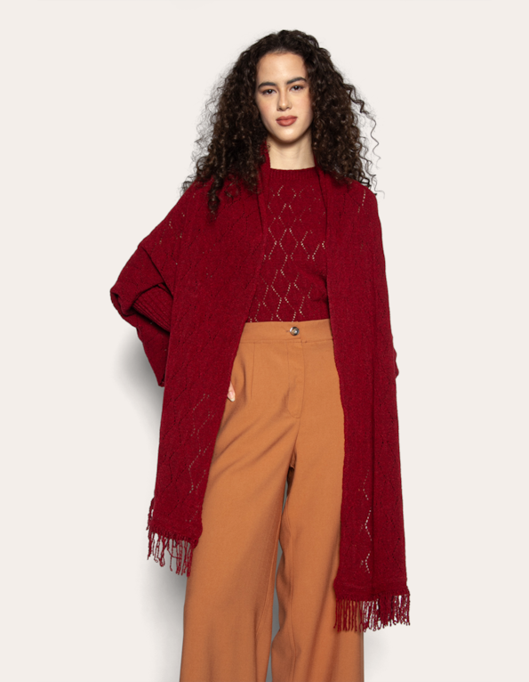 Capa mousse Vermelho escuro