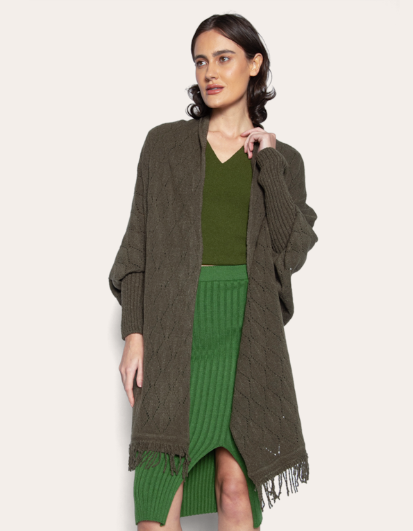 Capa Tricot “Verde Sálvia” – Oliva Mousse