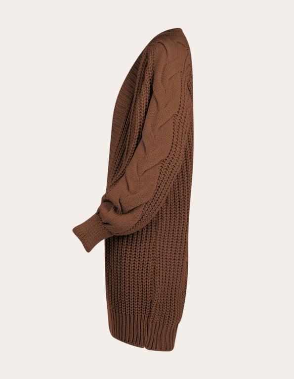Casaco tricot oversized Chocolate
