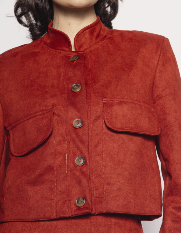 Casaqueto suede Ocre