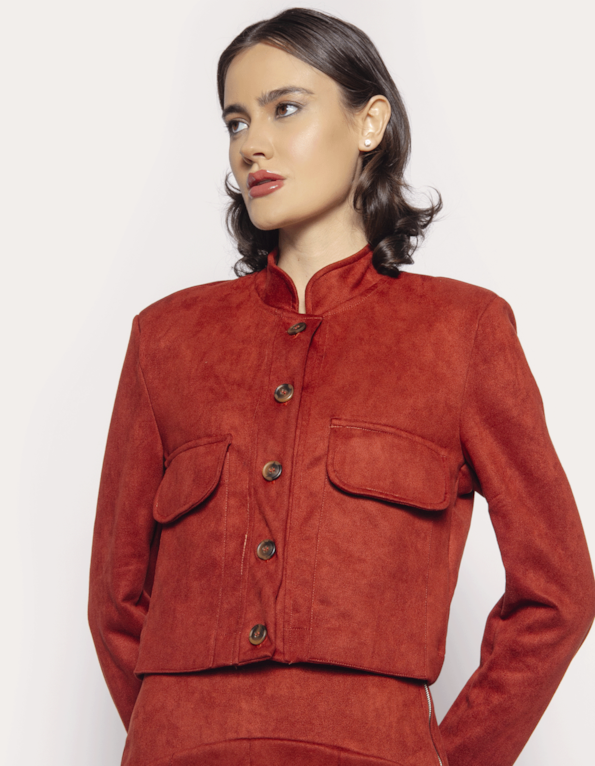 Casaqueto suede Ocre