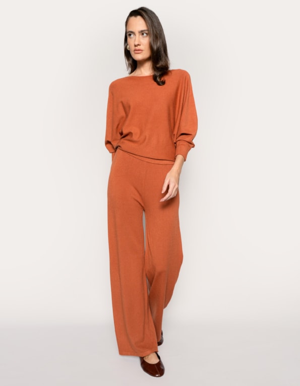 Conj blusa+calça tricot soft urban