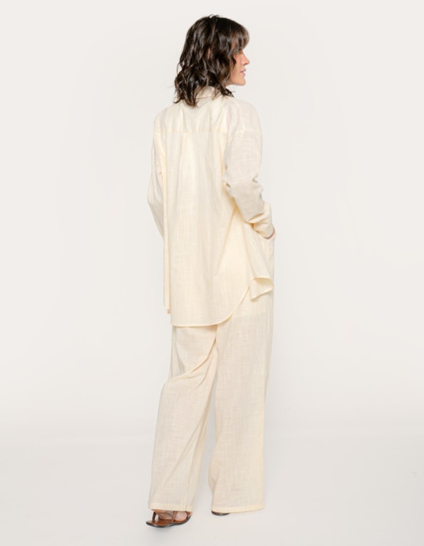 Conj camisa+calça soft clean Bege claro