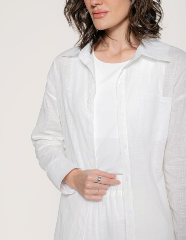 Conj camisa+calça soft clean Off white