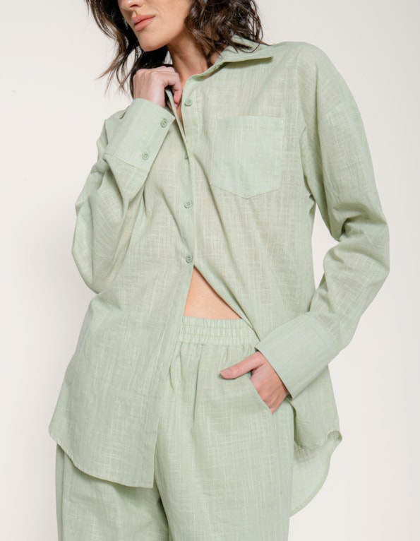 Conj camisa+calça soft clean Verde claro