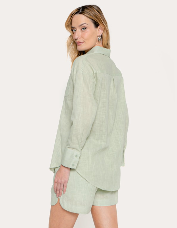 Conj camisa+ short soft clean Verde claro