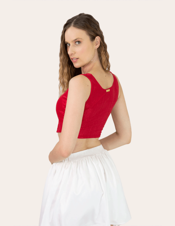 Corset metalizado