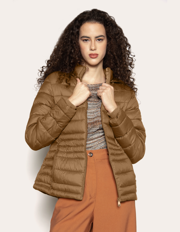 Jaqueta puffer Marrom