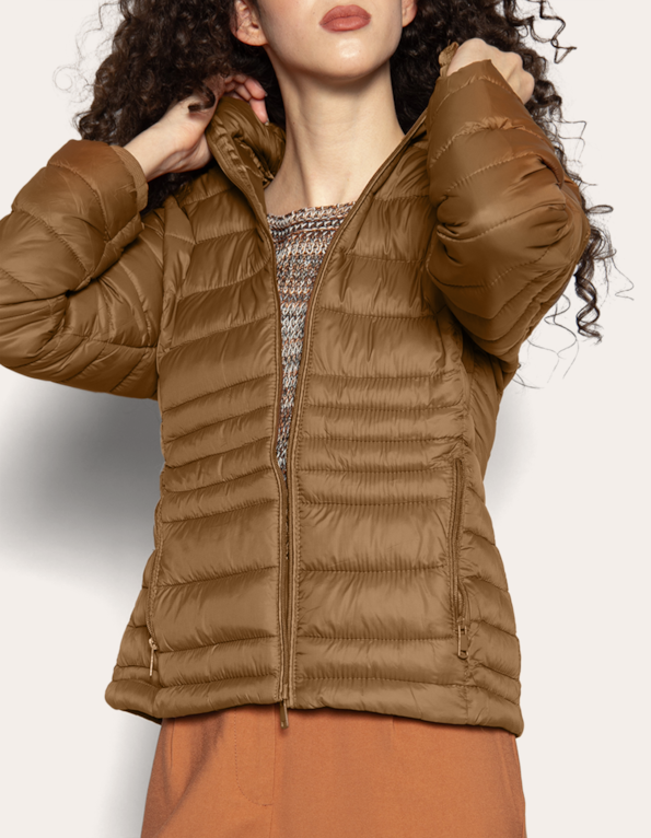 Jaqueta puffer Marrom