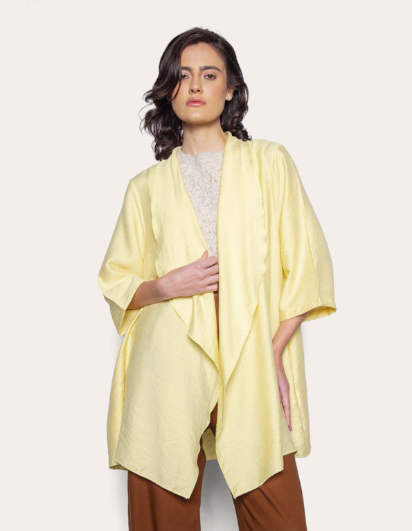 Kimono oversized Amarelo claro