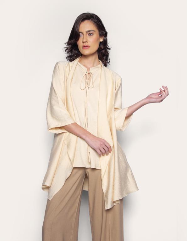 Kimono oversized Bege