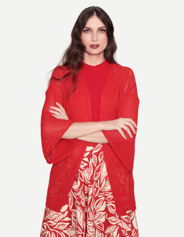 Kimono tricot  Vermelho