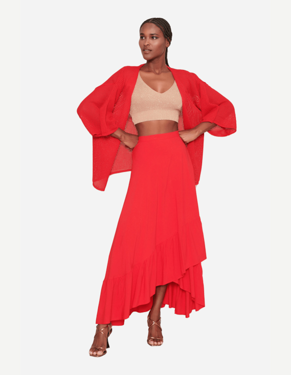 Kimono tricot  Vermelho