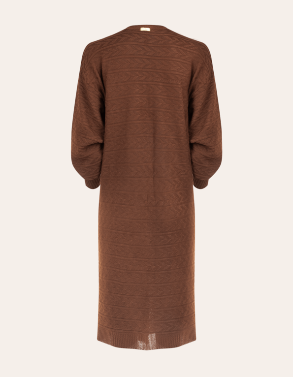 Maxi cardigan tricot Chocolate