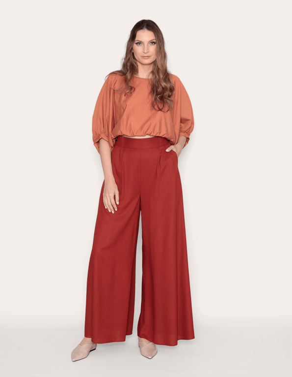 Maxi pantalona linho