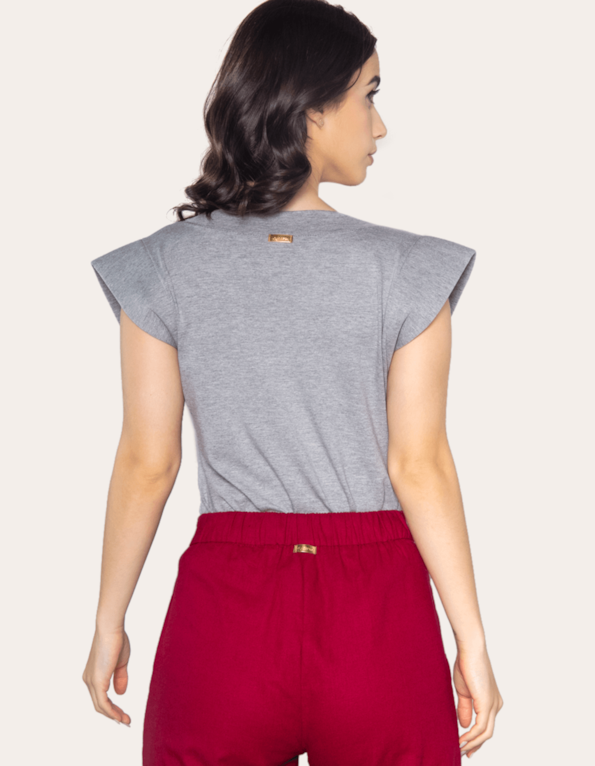 Muscle tee lisa Mescla claro