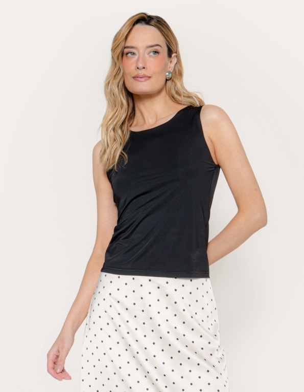 Regata basica slim Preto
