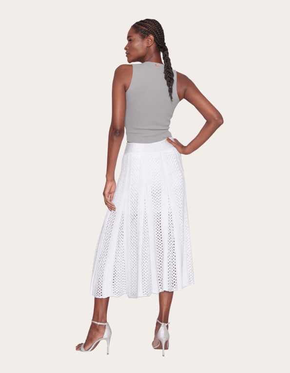 Saia longa croche Prata