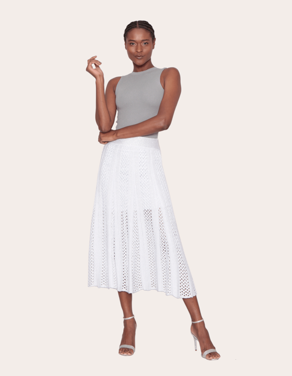 Saia longa croche Prata