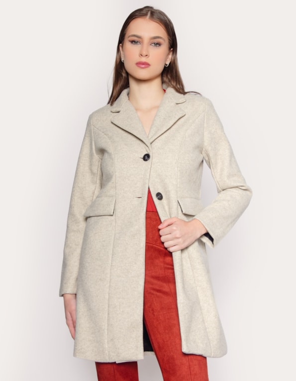 Sobretudo winter touch - off white