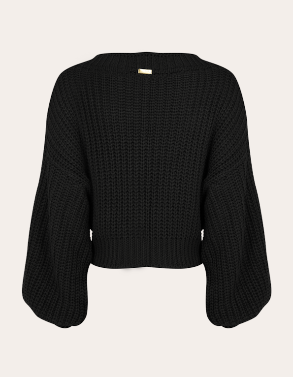 Suéter Cropped – Preto